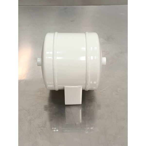 ถังลมเหล็ก (สีขาว-ดำ) 0.5 แกลลอน แรงดันลม 150psi. ถังแตรลม ถังลมรถยนต์ ขนาดเล็กพกพาสะดวก สินค้าดีมีคุณภาพ ราคาถูก airbag