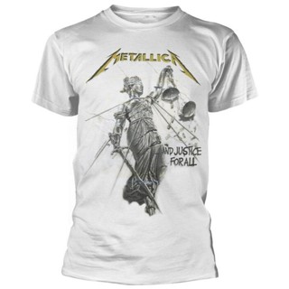 เสื้อยืดครอป เสื้อยืดแขนสั้นลําลอง ผ้าฝ้าย 100% พิมพ์ลาย Metallica Justice All พลัสไซซ์ ของขวัญวันเกิด ส