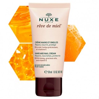 แท้ทั้งร้าน !! ครีมทามือกลิ่นน้ำผึ้ง NUXE REVE DE MIEL CREME HAND AND NAIL CREAM 30 ML.