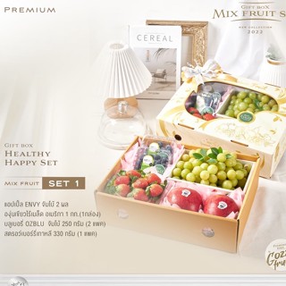 กล่องของขวัญผลไม้รวมพรีเมี่ยม Mix fruit set 1