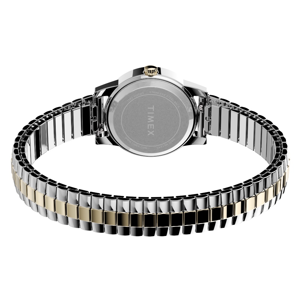 Timex TWG027800 Essex Ave นาฬิกาข้อมือผู้หญิง Two-Tone Box set !!แถมฟรี สายหนัง หน้าปัด 26 มม.