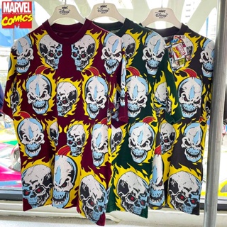 เสื้อMarvel OVP ลาย GhostRider สีเทา/สีแดง/สีเขียว