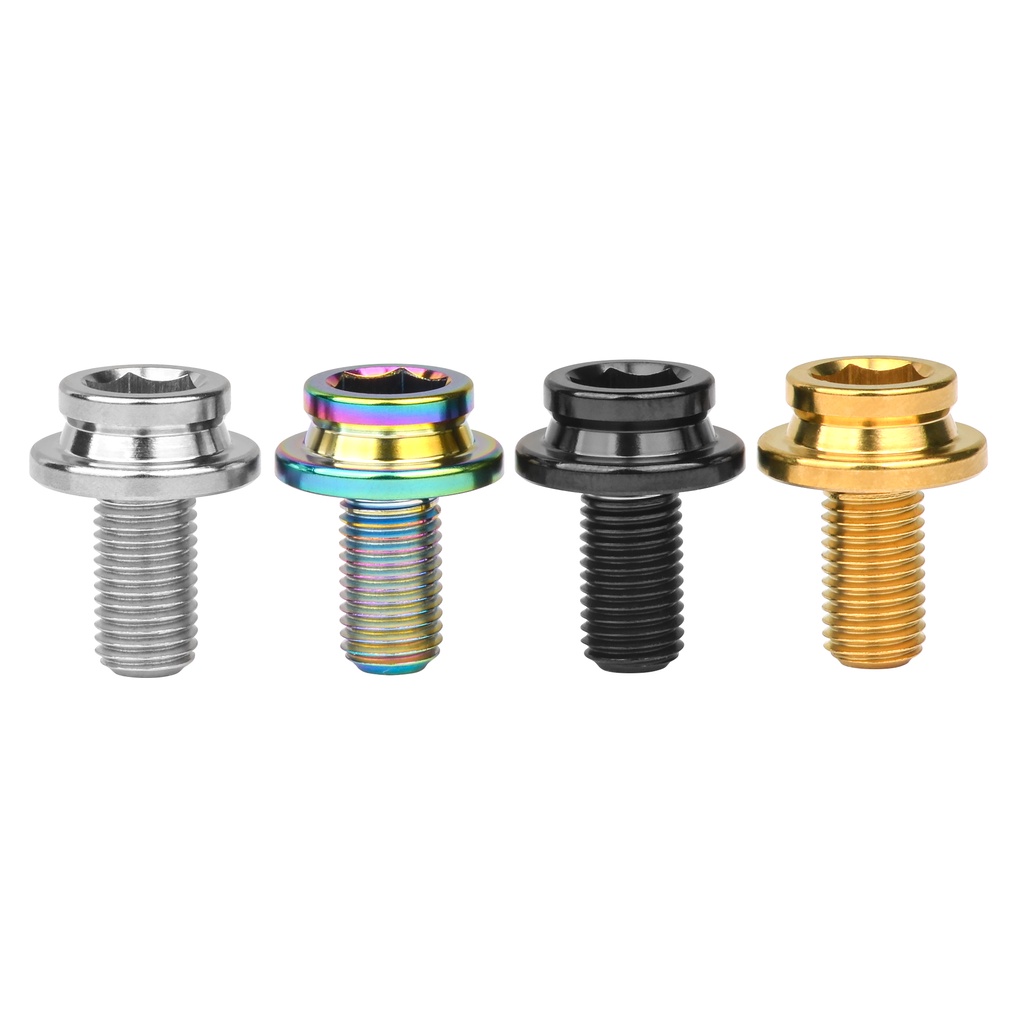 สลักเกลียวไทเทเนียม Wanyifa M8x15mm พิทช์ 1.0mm Crank Bolt Bike พร้อมแหวนยางกันน้ํา - รูปที่ 3