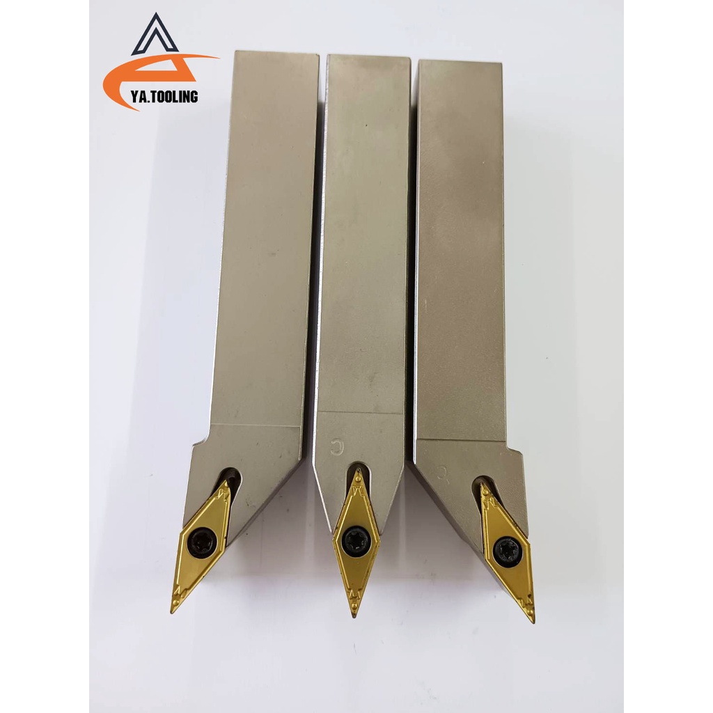 ด้ามมีดกลึงปอกผิวนอก V16 หน้าเดียว (เม็ดสี่เหลี่ยมแหลม) ยี่ห้อ Hanshiba ของใหม่