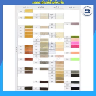 ด้ายเย็บผ้า ด้ายตราจักรเงิน หลอดเล็ก ด้ายลูกล้อ ยาว 500เมตร ราคาถูก