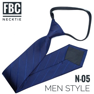 เนคไทสำเร็จรูป ไม่ต้องผูก แบบซิป Men Zipper Tie Lazy Ties Fashion (FBC BRAND)ทันสมัย เรียบหรู มีสไตล์