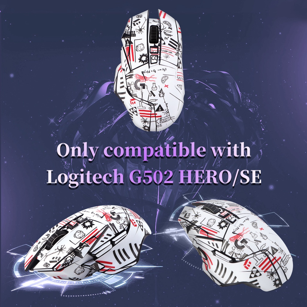 Ucons เทปสติกเกอร์ กันลื่น กันเหงื่อ สําหรับเมาส์เล่นเกม Logitech G502 G502 Hero DIY