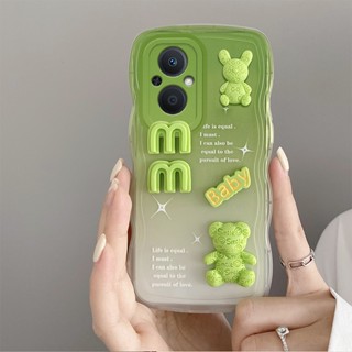 เคส Realme C21 5 5S 6I C21Y C25 C20 C15 C12 C2 C11 2020 Realme 9I 9 เคสนิ่ม ลายหมีลูกบาศก์