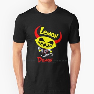 ผ้าฝ้ายแท้ 100% ลายมะนาว Demon Dj ตลก