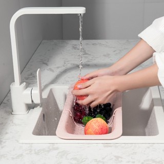 Retractable Sink Shelf Kitchen Sink Organizer Soap Sponge Rack Sink Drain Rack Storage Basket Kitchen Gadgets Accessorie