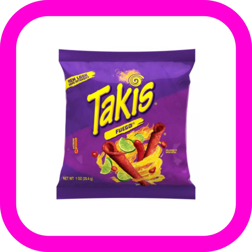 [Takis] Fuego Extreme Spicy Chips Hot Chili Pepper &amp; Lime Tortilla Chips ขนมขบเคี้ยวรสเผ็ด 28.4 กรัม