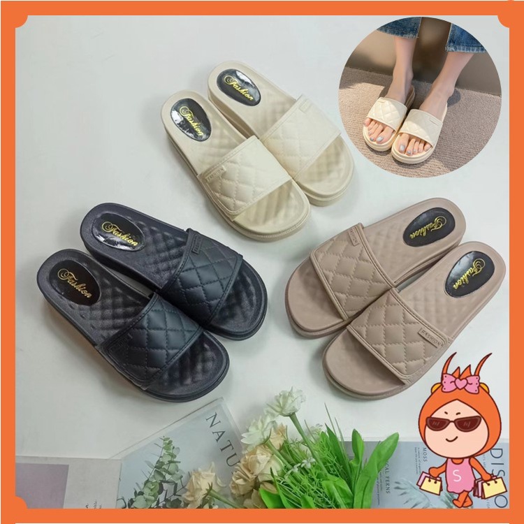 Resellers Welcome - S5620 Home Slippers / Womens Slop Slippers / รองเท้าแตะสมัยใหม่ที่สะดวกสบาย / Fl