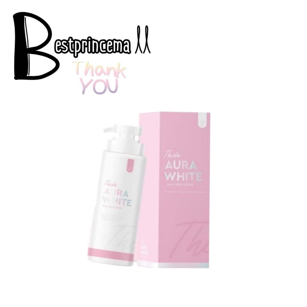 **แบบขวด** SALE ขายโละ ธิดา ตำนาน ออร่าไวท์เซรั่ม Aurawhite Thida 400 ml.
