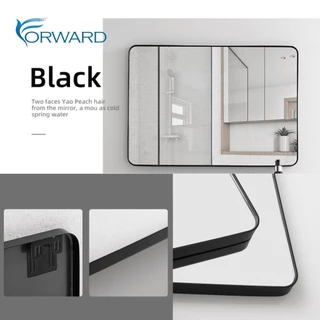 กระจกเงา กระจกแขวน กระจกติดผนัง สีดำ ขนาด60x40 wall mirror รุ่น mirror-003
