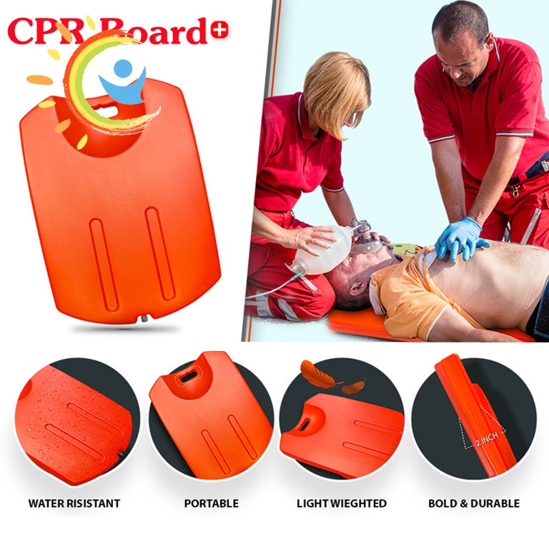 แผ่นรองปั๊มหัวใจผู้ป่วย CPR Board อุปกรณ์ปฐมพยาบาล ปั๊มหัวใจ ไม่แตกง่าย บอร์ด CPR ใช้สำหรับรองรับด้า