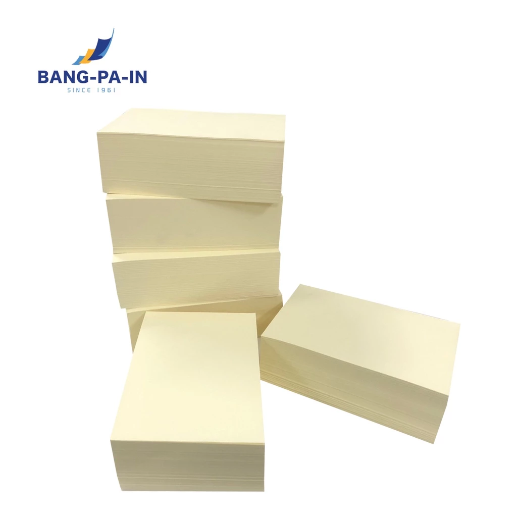 ฺBangpain กระดาษก้อนฉีก ก้อนละ 500 แผ่น ขนาด 4x6 นิ้ว ทากาวหัวด้านบน ฉีกง่าย