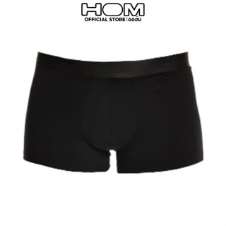 HOM (ออฮ์ม)  รุ่น400203-0004 Classic กางเกงในชาย Boxer ผ้าCotton Modal นุ่มสบายขอบเอวโลโก้ HOM ที่ตัดกันระบายอากาศได้ดี