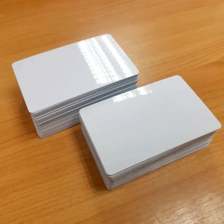 การ์ด PVC Inkjet สีขาว บัตร PVC สำหรับเครื่องพิมพ์อิงค์เจ็ท กันน้ำ ขนาด 54x85.5 มม. (1กล่อง 250ใบ)