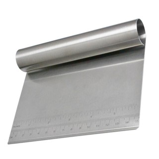 Dough Scraper Stainless Steel มีดตัดแป้งสแตนเลส ที่ตัดแป้งสแตนเลสแท้ ที่ตัดแป้งปาท่องโก๋ แผ่นตัดแป้ง