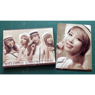 อัลบั้ม ญี่ปุ่น Secret - WELCOME to SECRET TIME Japanese Album เวอร์ B แกะแล้ว การ์ด Zinger พร้อมส่ง Kpop CD DVD