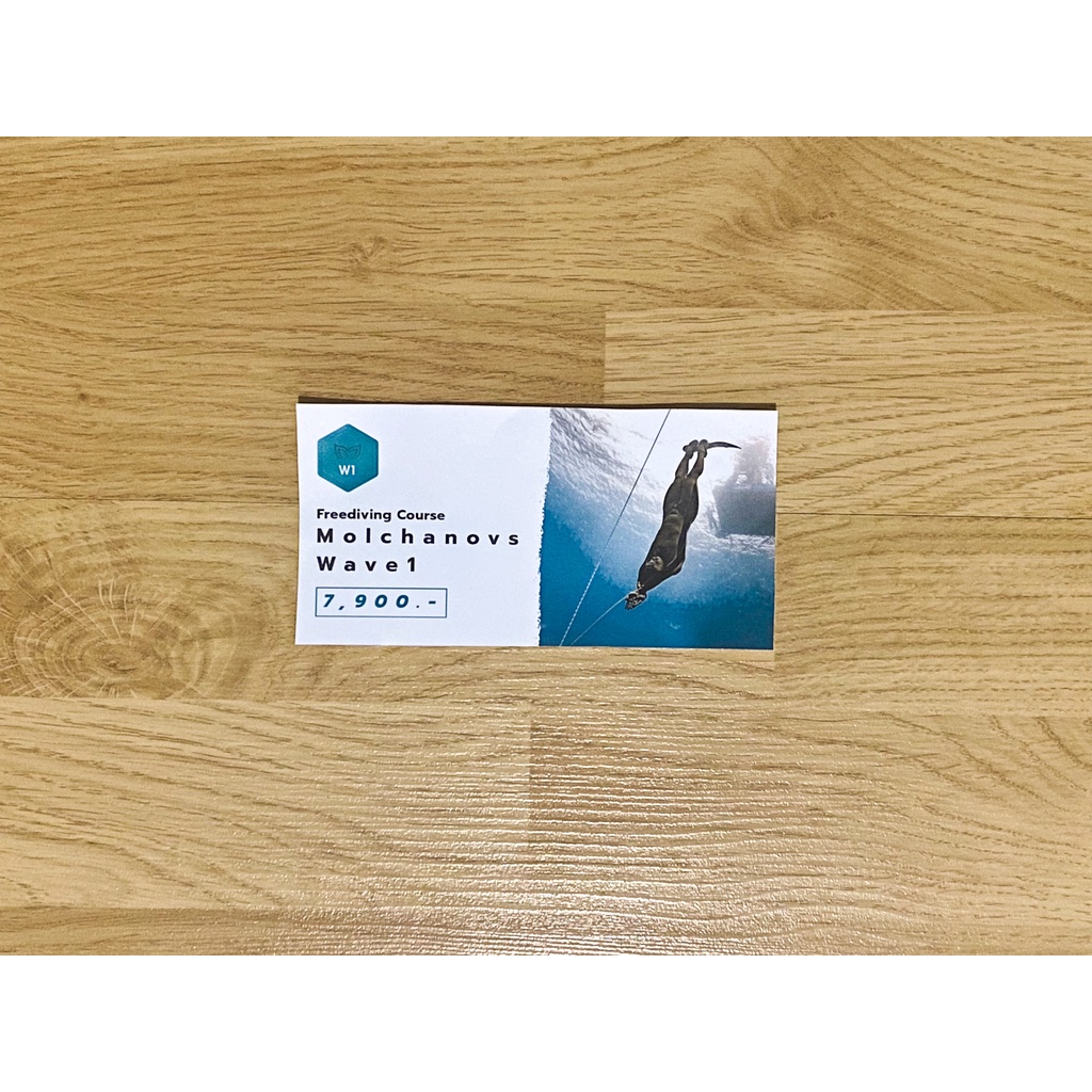 Voucher สำหรับเรียน Course Freediving Molchanovs Wave 1