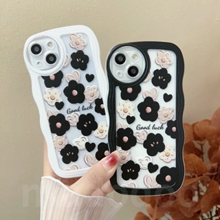 Casing For Redmi 9T Note 7 6 5 Pro Plus 4 4X S2 Cute Good Luck Full screen of flowers Waves Edge Transparent Shockproof Lens Protector Fine Hole Soft Phone Case 1STB 17