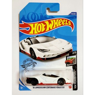 Hot Wheels 16 LAMBORGHINI CENTENARIO ROADSTER  สีขาว