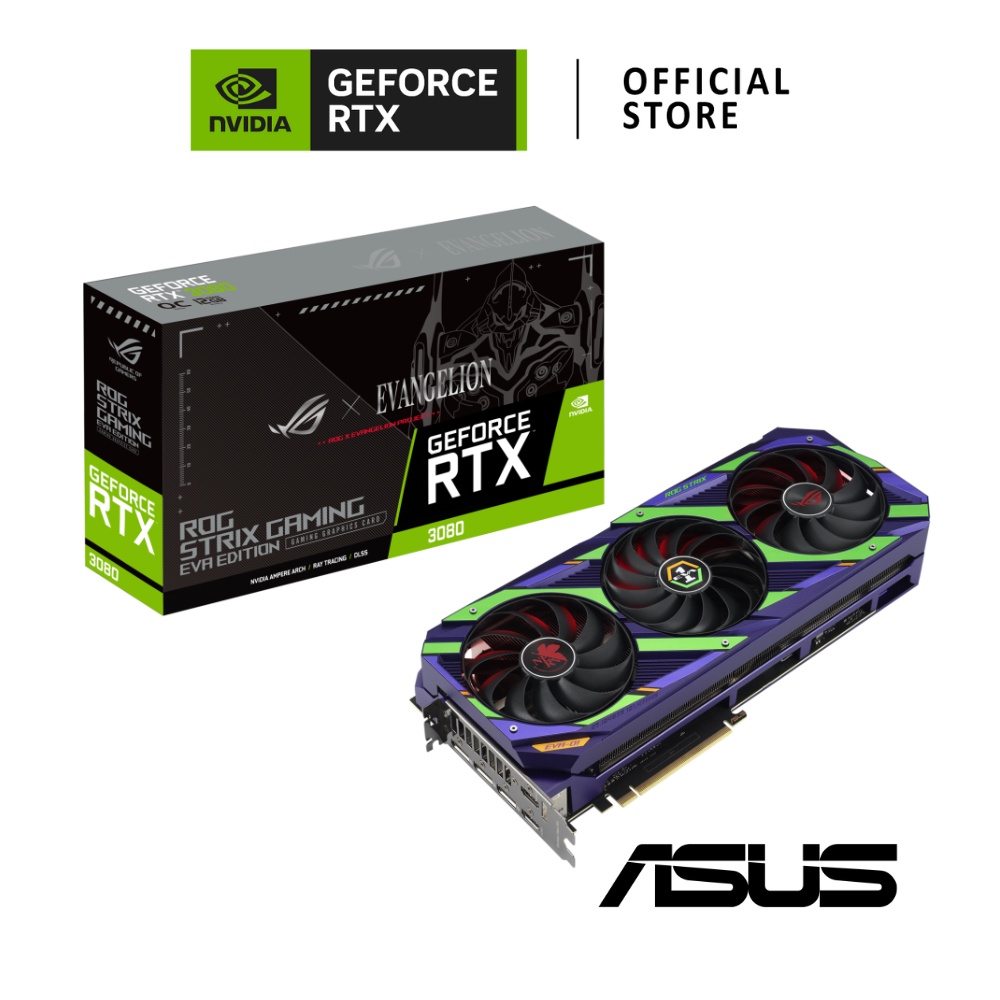 ASUS NVIDIA® GeForce RTX™ 3080 ROG STRIX EVA EDITION OC 12GB การ์ดจอ