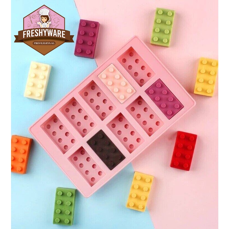 พิมพ์ซิลิโคน กัมมี่ บล็อก LEGO Building Bricks Blocks 5x2.8x1.5cm พิมพ์วุ้น เค้ก วุ้นแฟนซี เลโก้ Gum