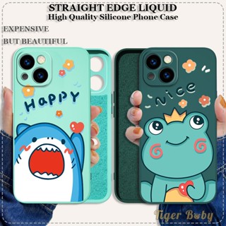 เคส IPHONE 13 PRO MAX IPHONE 13 MINI สำหรับ เคสโทรศัพท์ ซิลิโคน Soft Casing การ์ตูน Shark Frog Full Cover เคสกันกระแทก