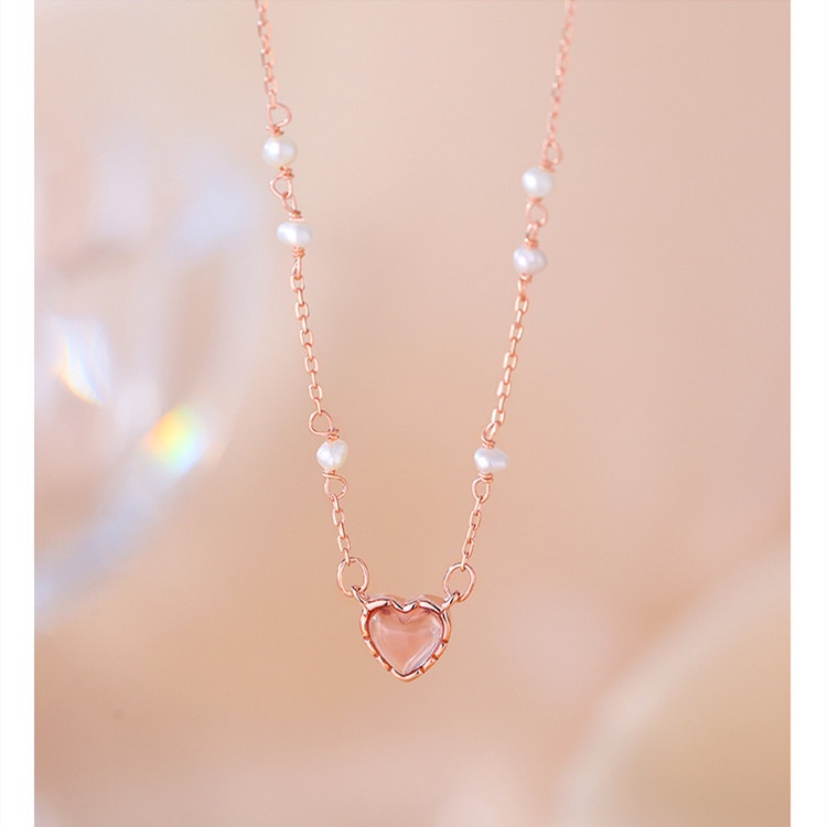 สร้อยคอเงินแท้ S925 จี้ไข่มุก เครื่องประดับแฟชั่น เรียบง่าย สําหรับนักเรียน ผู้หญิง ของขวัญแต่งงาน ขายส่ง
