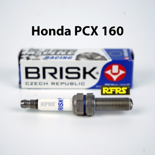 หัวเทียน BRISK X-Line 4 เขี้ยว แกนเงิน Honda PCX 160 Spark Plug (9X01ROC) รองรับทุกน้ำมัน Made in EU