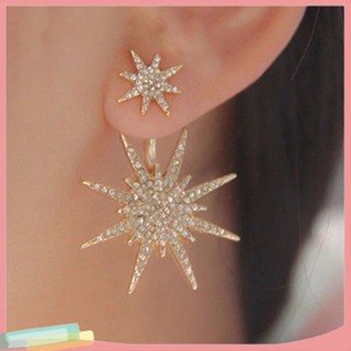 เครื่องประดับต่างหู lk elegant rhinestone stud earrings 1 ชิ้น