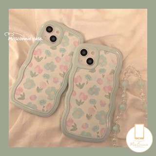 เคสโทรศัพท์มือถือ TPU นิ่ม ลายดอกไม้ สีฟ้า สีม่วง สําหรับ Realme C53 C33 C55 10 C30 C35 9 9i 8I 7I 9Pro + 8 C12 C15 C25 C17 C25S 5i 6i 8Pro 7 5 C11 C21 C21Y C20 C25Y C3 C20A เคส