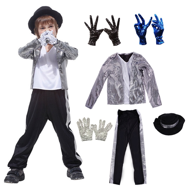 ชุดคอสเพลย์ Michael Jackson สําหรับเด็กผู้ชาย เหมาะกับงานปาร์ตี้ฮาโลวีน ปีใหม่