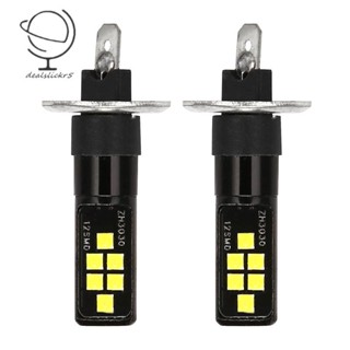 ชิปเซ็ตหลอดไฟตัดหมอก Led H1 12V-24V 12Smd 3030 W5W 194 สีขาว สําหรับรถยนต์ 2 ชิ้น