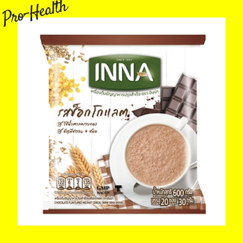 Inna Chocolate เครื่องดื่มธัญญาหารปรุงสำเร็จ รสช็อกโกแลต 600g (30g x 20 sachet)