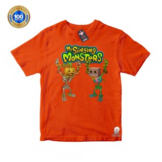 เสื้อยืด ผ้าฝ้าย พิมพ์ลาย My SINGING MONSTER UNISEX สําหรับเด็ก (ฟรีชื่อ)