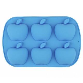 พิมพ์ซิลิโคน แอปเปิ้ล 6 ช่อง 6 Cavities Apple Silicone อย่างดี by CC