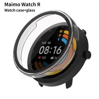 กระจก + ฝาครอบนาฬิกา PC แบบแข็ง สําหรับ Maimo Watch R GPS Smart Watch All Around Coverage กันชนป้องกันสําหรับ Maimo R Watch