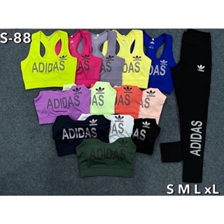 รอพรี 3 วัน✅ Sale‼️ Set ชุดออกกำลังกาย ชุดเซ็ต โยคะ พิลาทิส ชุดวิ่ง Adidas Sportbra pants