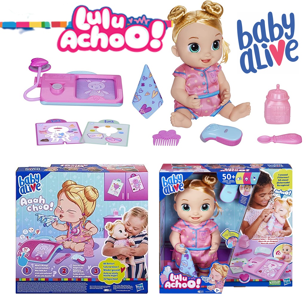 รุ่นใหม่ ตุ๊กตา Baby Alive Lulu Achoo ของเล่นคุณหมอแบบโต้ตอบขนาด 12 นิ้ว ราคา 2,590.- บาท