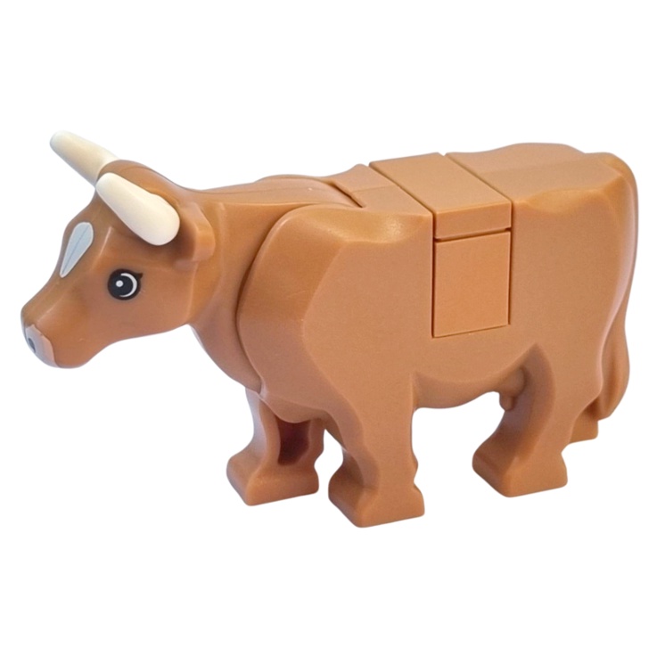 [ Animal ] ชิ้นส่วนเลโก้ Lego Part Cow (Tile on Top)(64452pb01c03) ราคา/ชิ้น