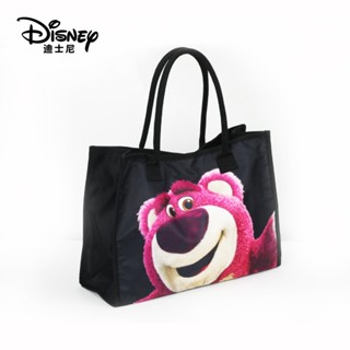 Disney กระเป๋าสะพายไหล่ กระเป๋าถือ ลายการ์ตูนดิสนีย์ หมี สตรอเบอร์รี่ จุของได้เยอะ สําหรับผู้หญิง และนักเรียน