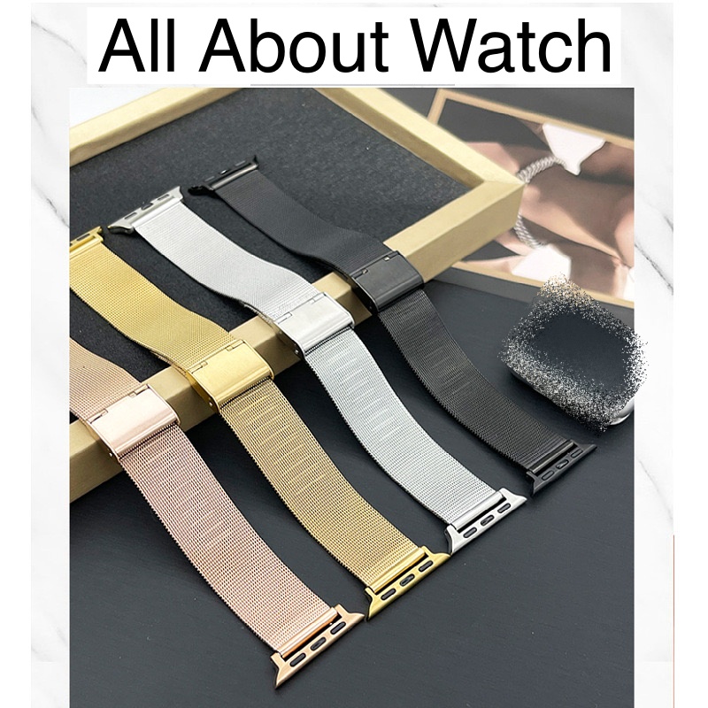 พร้อมส่ง สายนาฬิกาแม่เหล็กแบบล็อค ใช้ได้กับ Smart Watch 8 7 6 5 4 3 2 1 Se Ultra 8 HW8Max X8Promax T