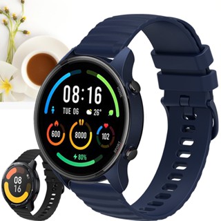 สายนาฬิกาข้อมือ ซิลิโคนนิ่ม 22 มม. สําหรับ Xiaomi MI Watch Global Version MI Watch S1 S1 pro S1 Active MI Watch Color 2