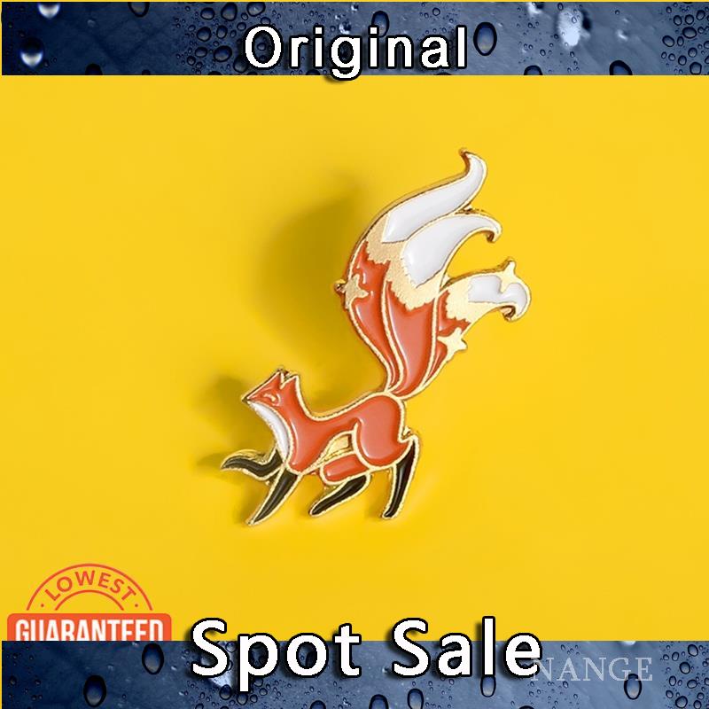MZB Fox เคลือบ Pin การ์ตูนน่ารัก Mini Little Fox Badge สัตว์เข็มกลัด Lapel Pins สําหรับเด็ก
