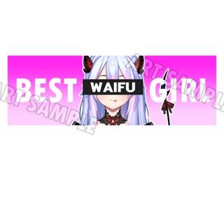 Anime Sticker Vtuber 2 ชิ้น BEST GIRL Anime Sticker Vtuber สติ๊กเกอร์ติดรถยนต์ Anime Sticker for Car