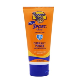 Banana Boat Sport Ultra Sunscreen Lotion Spf30+ Pa++++ กันแดด สูตรสำหรับการเล่นกีฬากลางแจ้ง กันน้ำ ขนาด 90 ml 12464