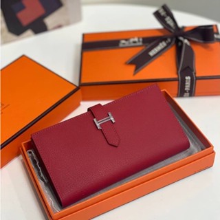 🔥ผ่อนได้🔥Hermes Wallet กระเป๋าสตางค์ใบยาว 19 cm [ หนังแท้ ] งาน Original อุปกรณ์ : Full Box Set